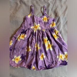 Hawaiian Purple Floral Dress
